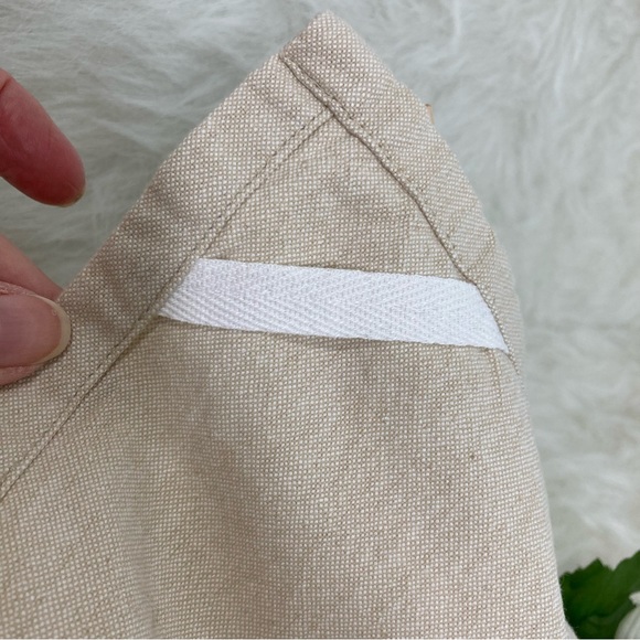 Pier 1 Easter Bunny Embroidered Tea Towel Tan Orange Green NWOT - Picture 7 of 7